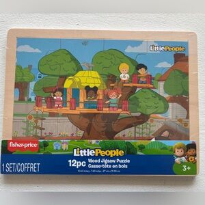 Fisher-Price Little People Treehouse Puzzle with Blue and Green
